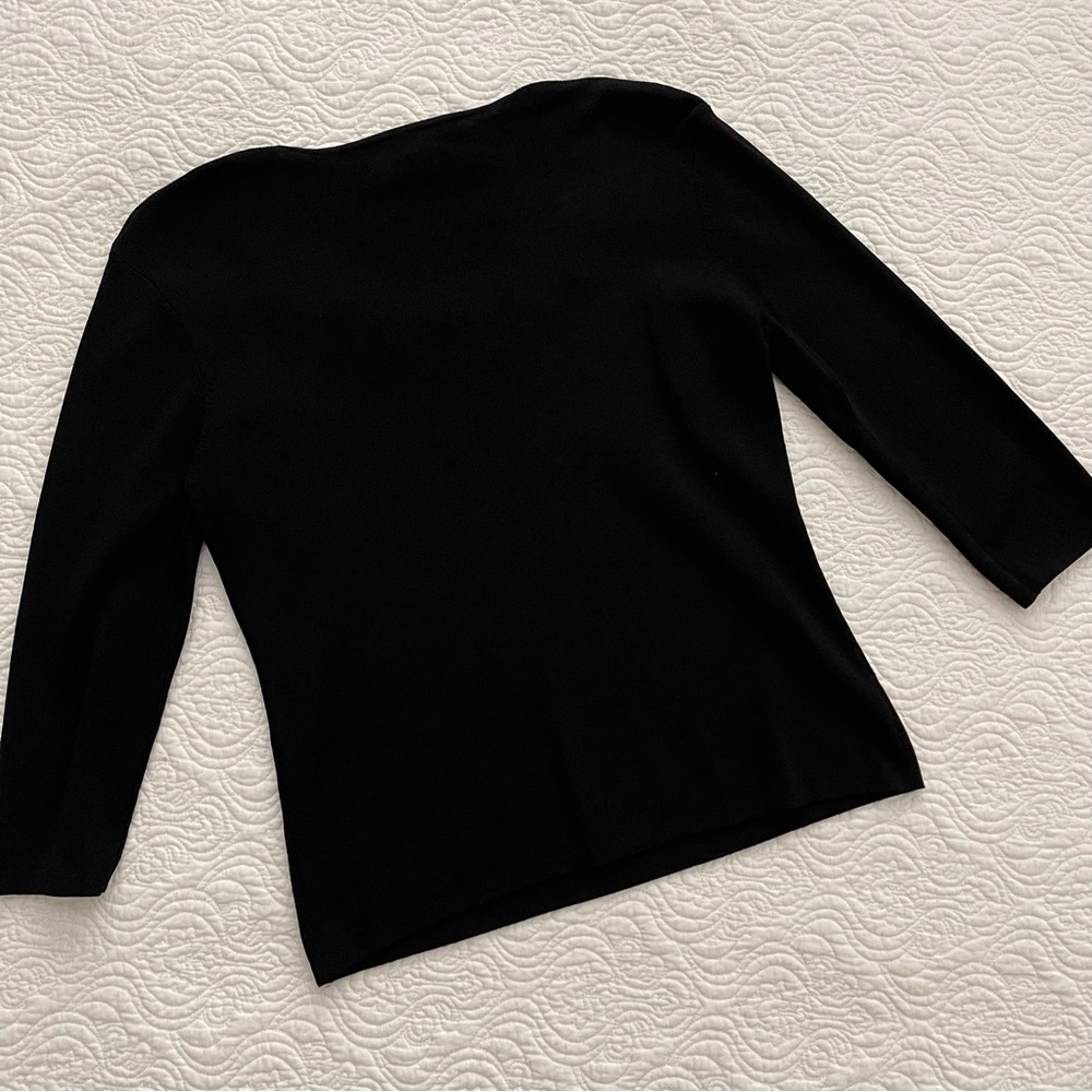 Vintage Joseph A. Shirt Embellished Scoop Neckline X-Large - Picture 4 of 16